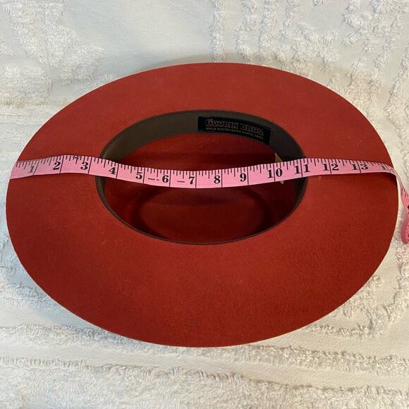 GOORIN BROS Wool Fedora/Cowgirl Hat WPL5923 Women's Small Red Southern Western - Picture 9 of 9